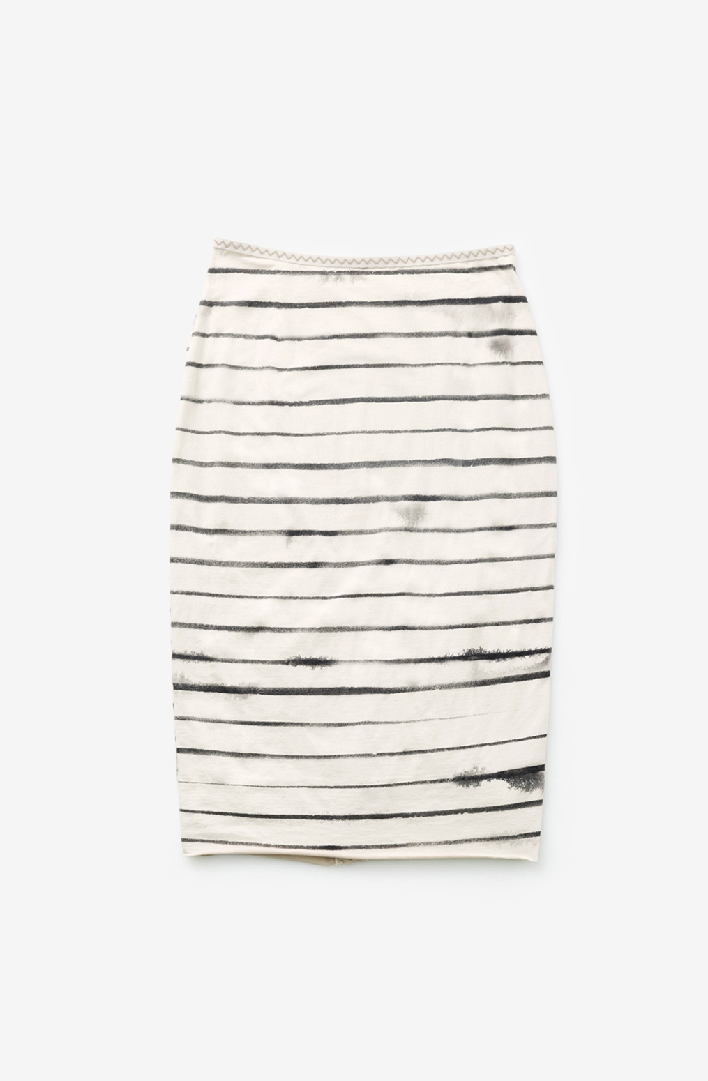 Faded stripe pencil skirt the school of making