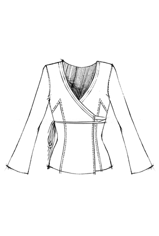 The school of making wrap dress pattern 3