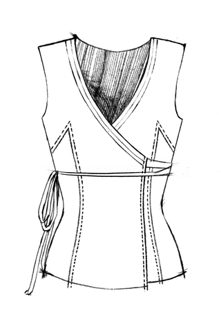 The school of making wrap dress pattern 5