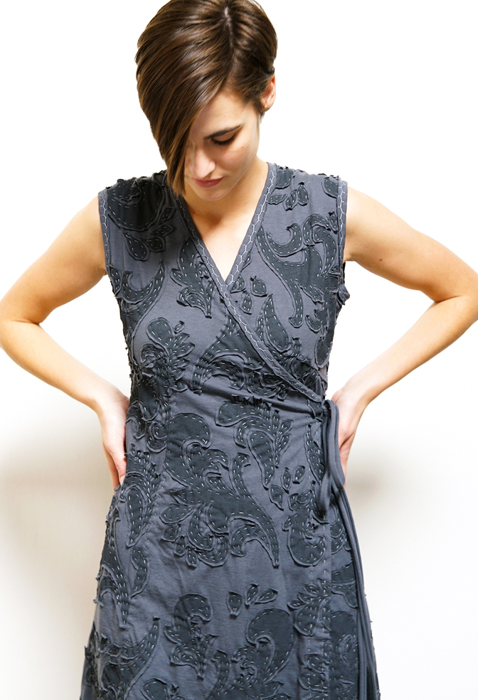 The school of making aurora wrap dress diy kit 4