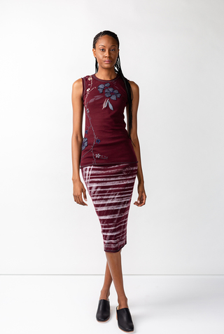 Alabama chanin embroidered sleeveless top 2
