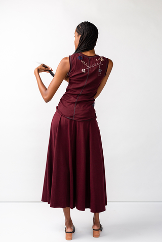 Alabama chanin embroidered sleeveless top 3