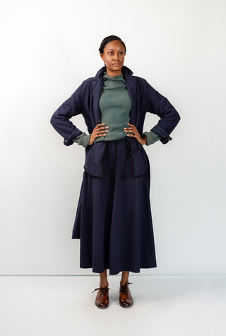 Alabama chanin mid length inside out skirt 3 copy