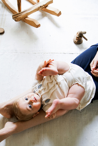 Alabama chanin organic baby dress set 3