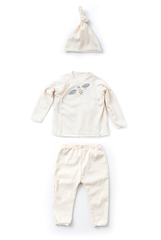 Alabama chanin organic cotton baby wrap top set 5