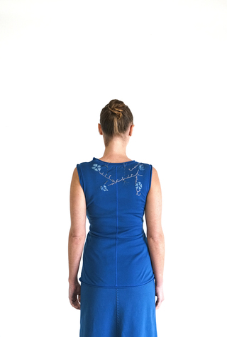 Alabama chanin embroidered sleeveless top 2