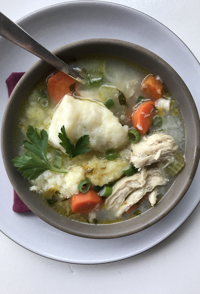 Chicken and dumplings the factory cafe