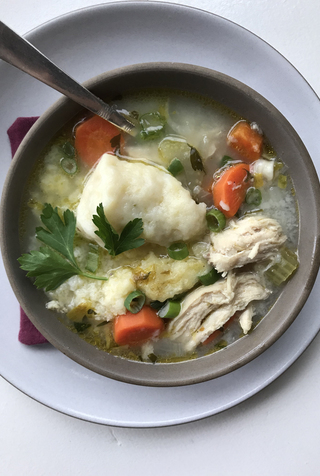 Chicken and dumplings the factory cafe