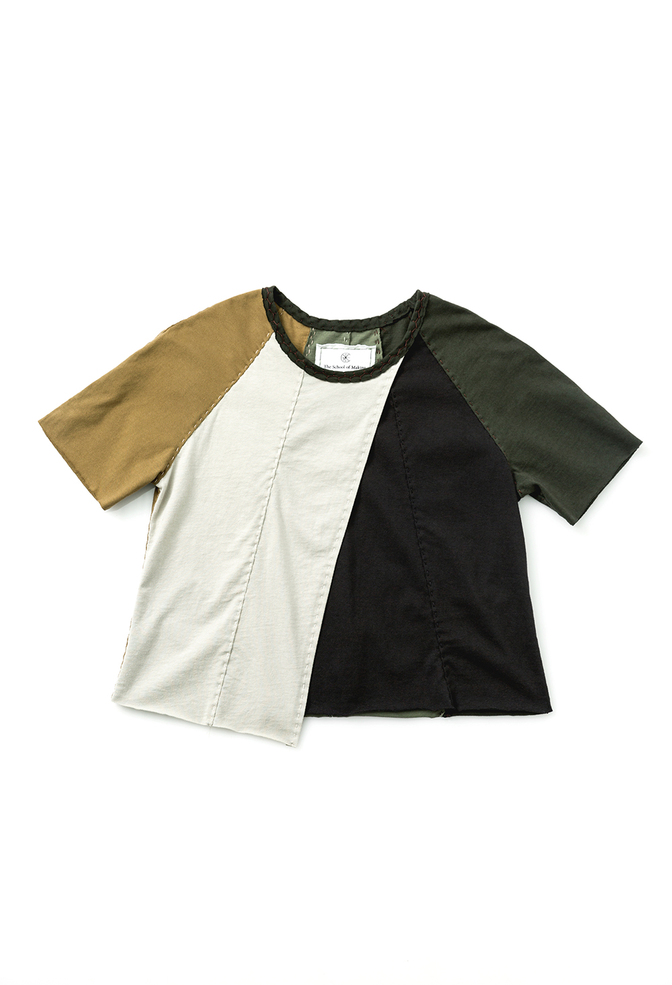 Fractal crossover top colorblock black parchment forest ochre 28494 build a wardrobe 2019 abraham rowe 1