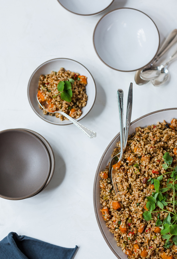 Alabama chanin the factory cafe winter farro salad