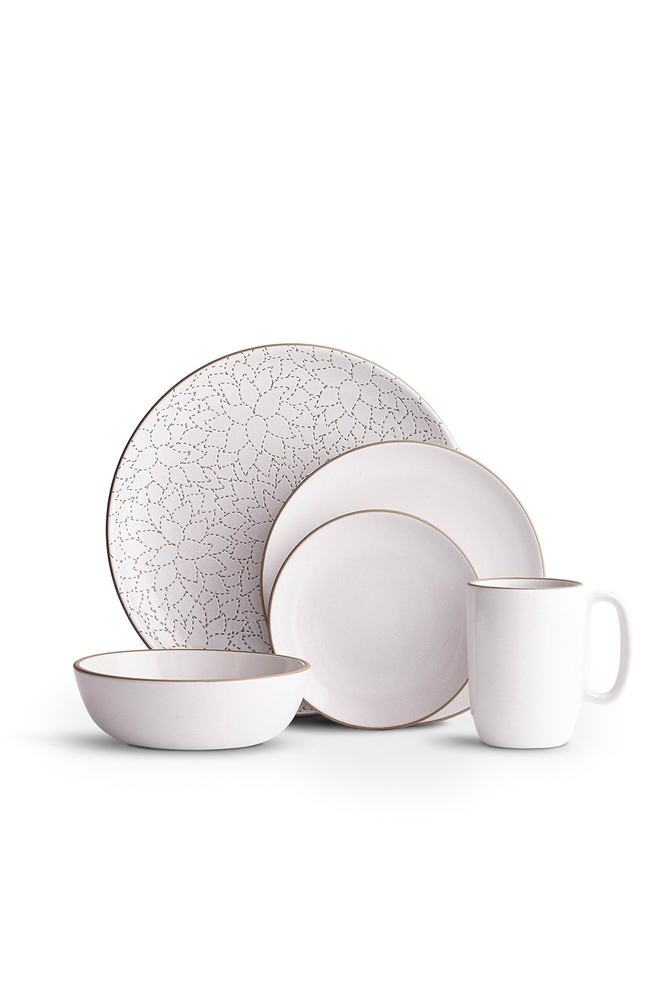 Alabama chanin heath ceramics camellia opaque white heath ceramics dinnerware set
