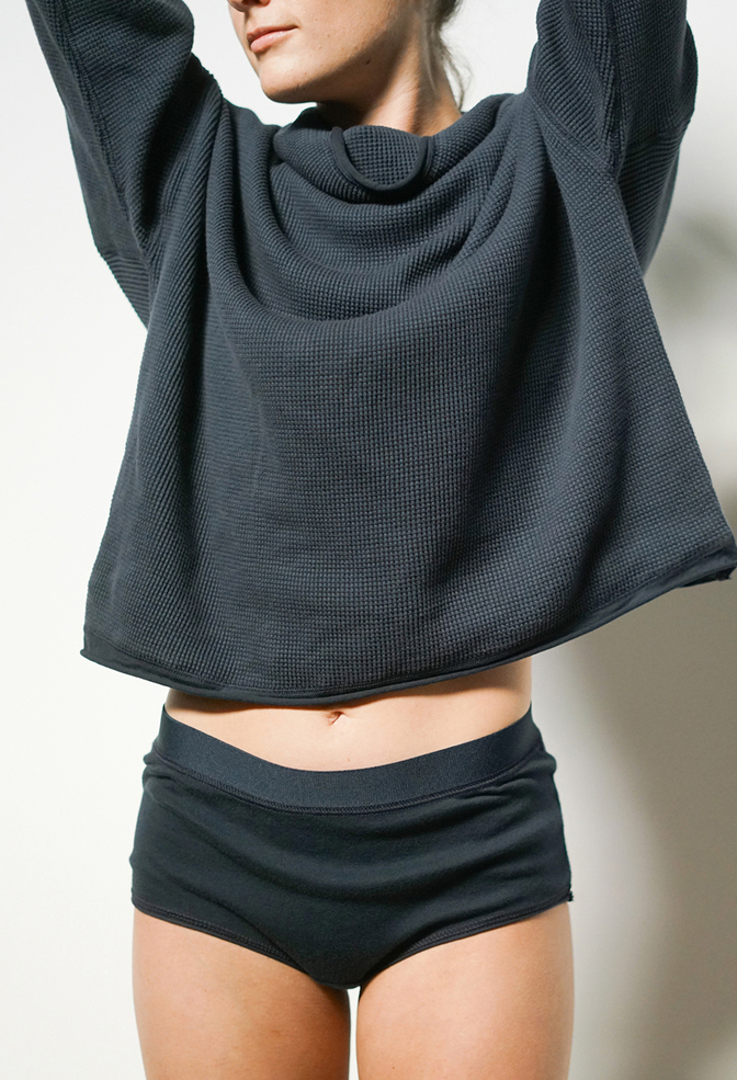 Alabama chanin waffle knit sweatshirt 4