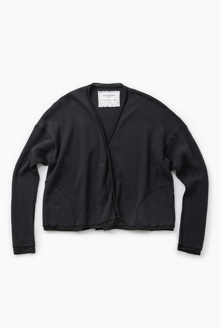 Alabama chanin waffle knit thermal cardigan 1