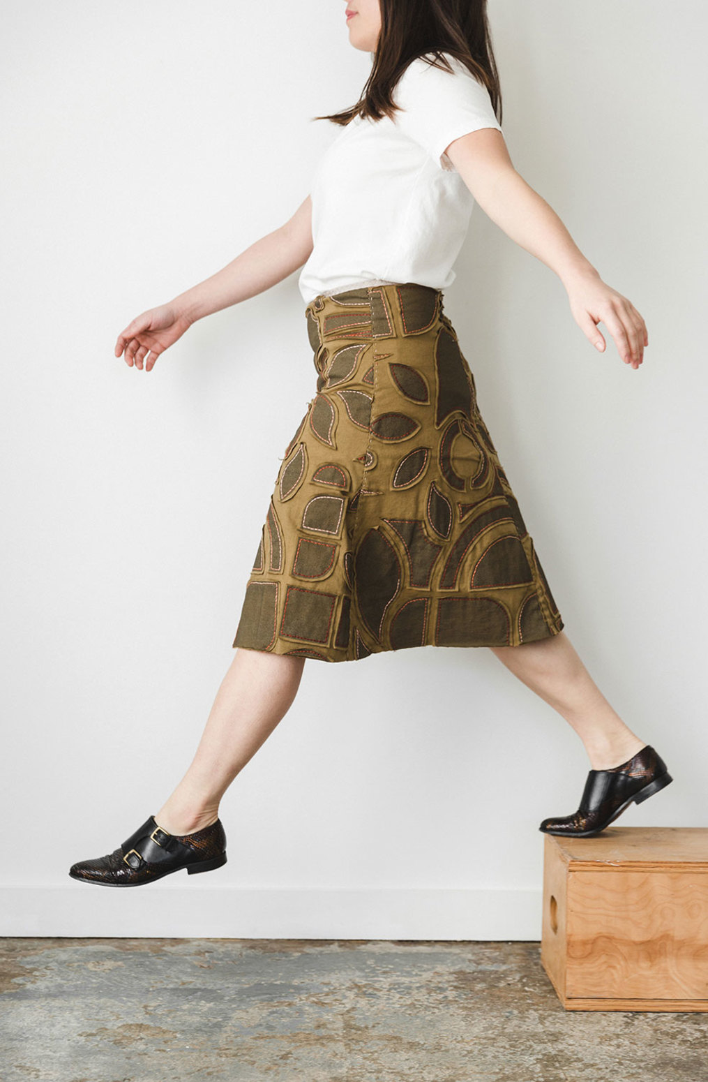 The school of making the embroidered swing skirt kit 4