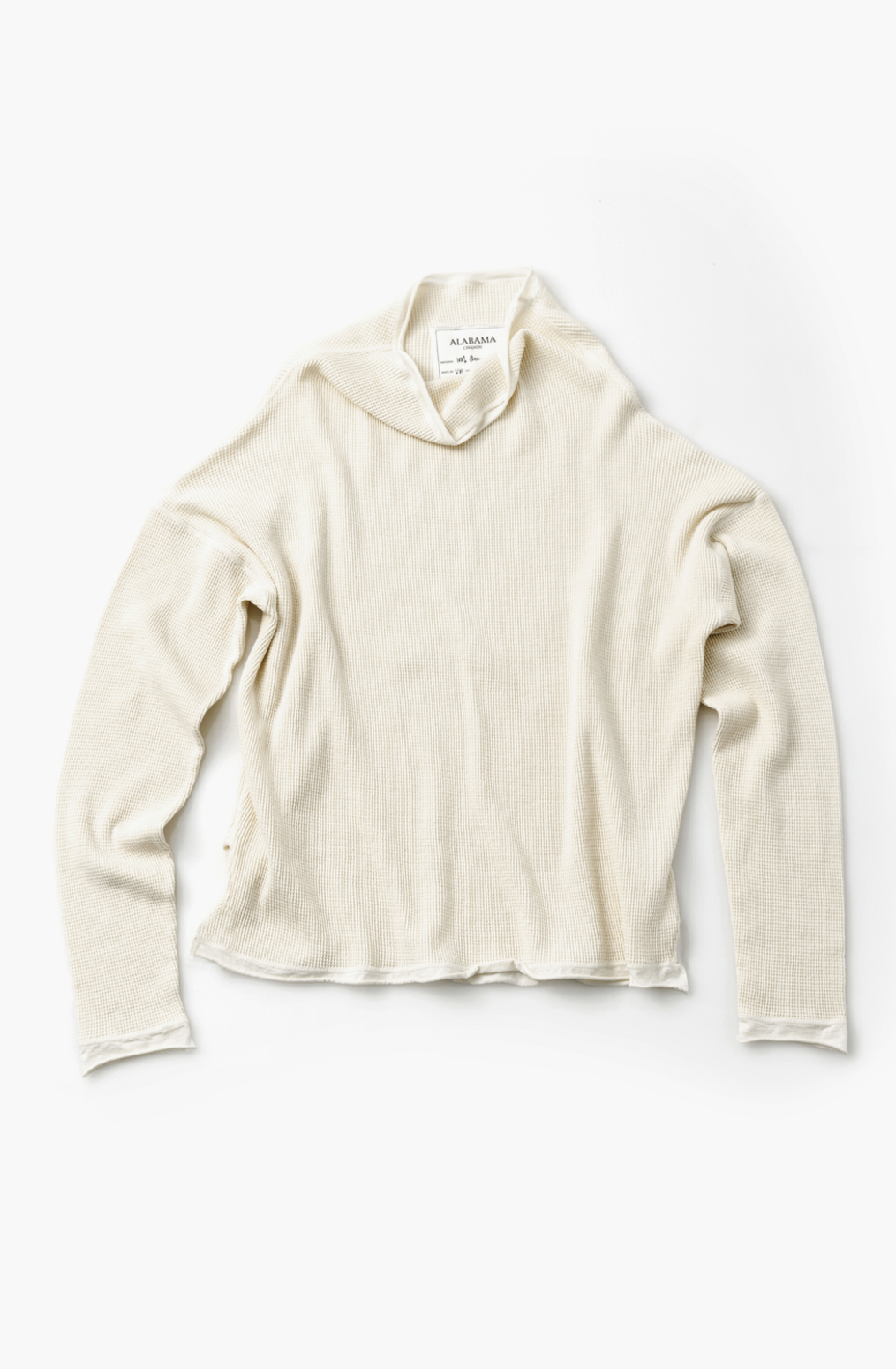 Alabama chanin waffle sweatshirt tunic