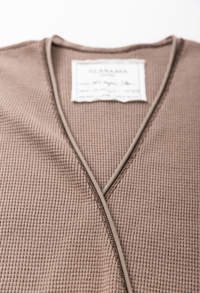 Alabama chanin cozy waffle cardigan 1