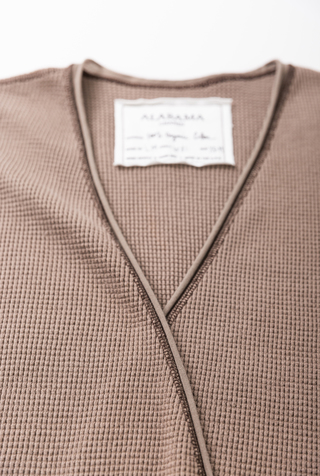 Alabama chanin cozy waffle cardigan 1