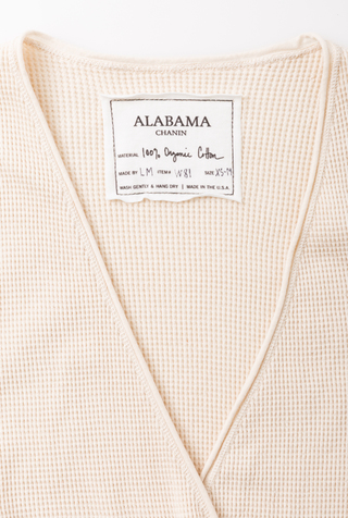 Alabama chanin cozy waffle cardigan