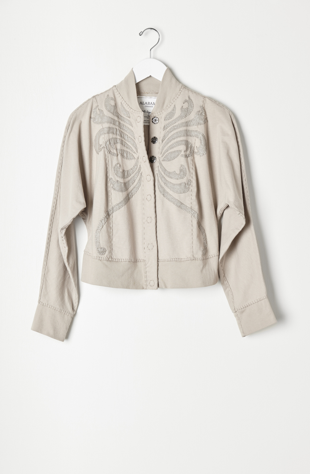 Alabama chanin viola embroidered bomber 2
