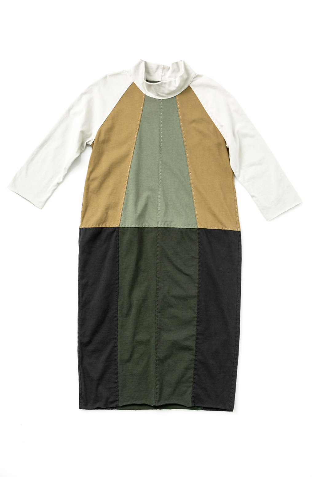 Fractal dress colorblock parchment ochre verdant forest black 28496 build a wardrobe 2019 abraham rowe 2
