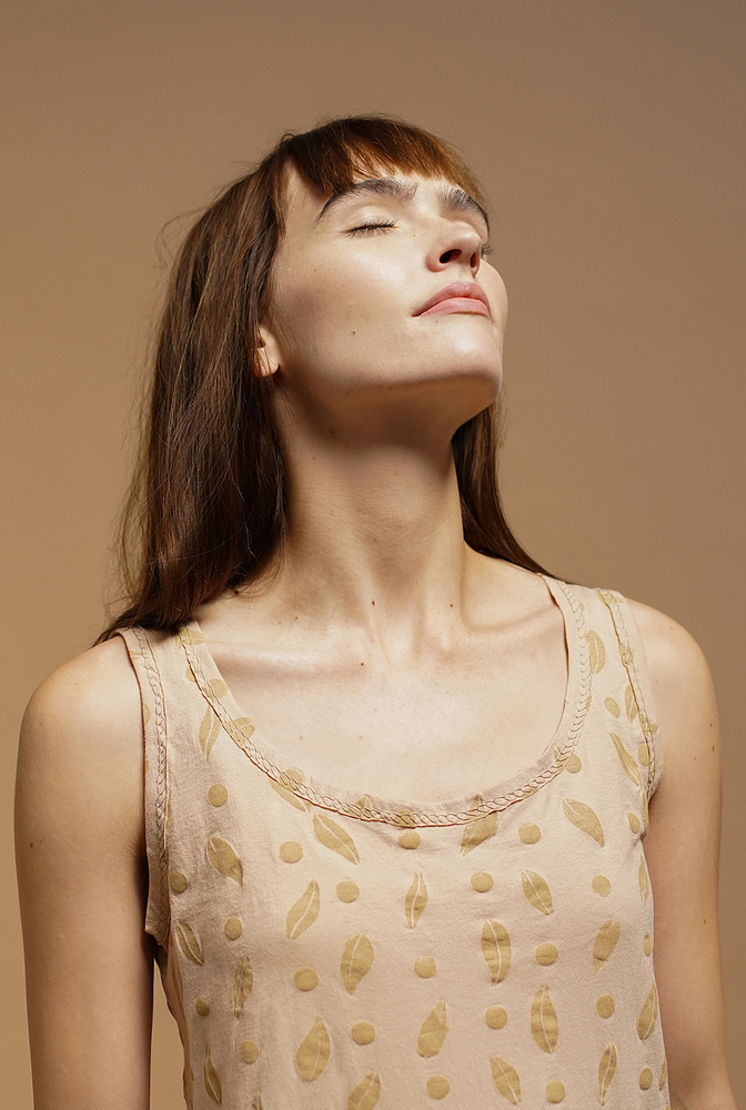 Alabama chanin hand sewn camisole tank