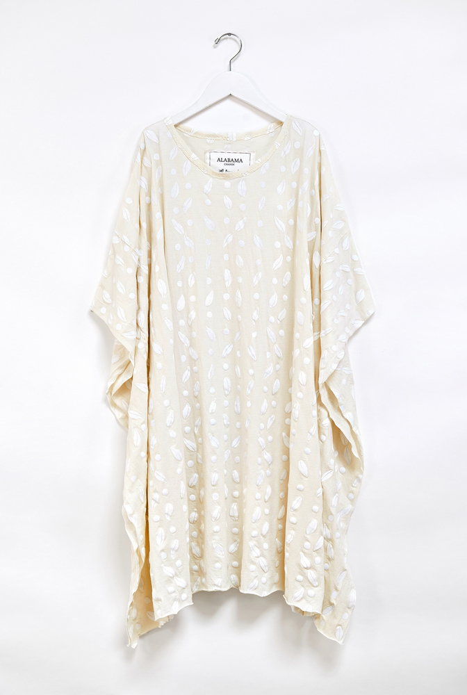 Alabama chanin flowy caftan dress 4