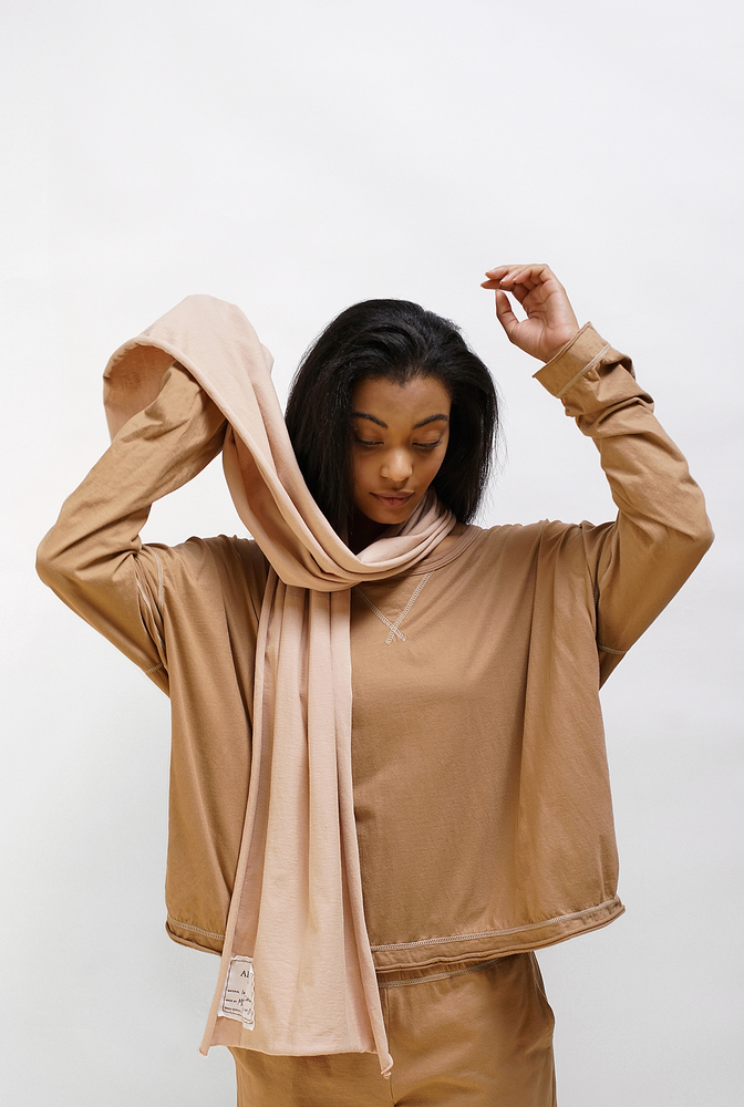 Alabama chanin organic cotton scarf 5