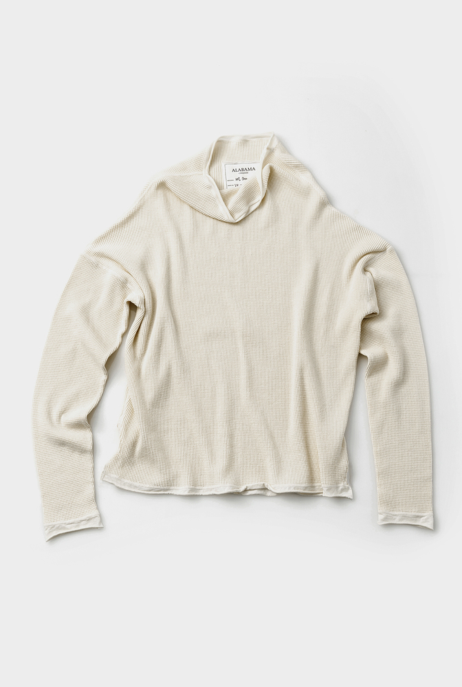 Alabama chanin waffle knit sweatshirt 1
