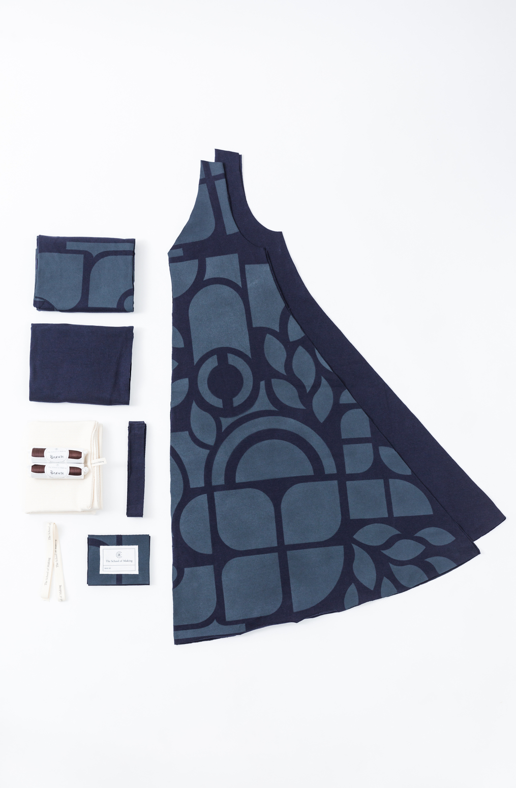 A line dress pattern a line dress abstract navy navy a 682 kit contents january 2020 abraham rowe 2