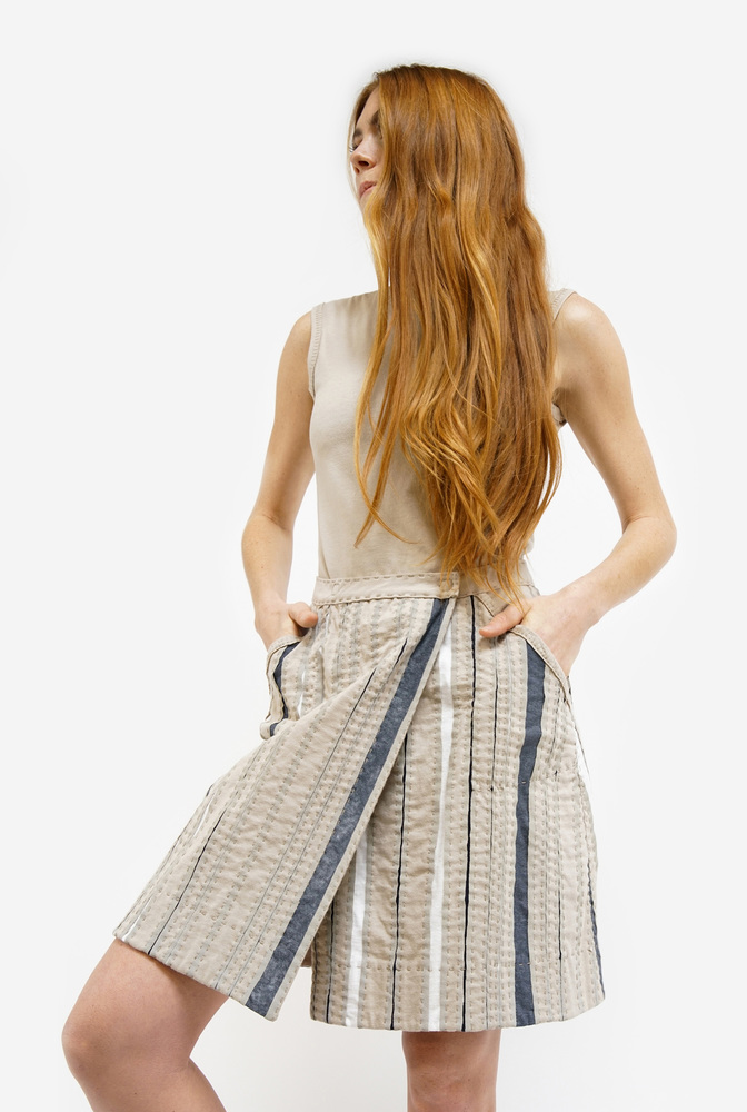 Alabama chanin emily stripe skirt1