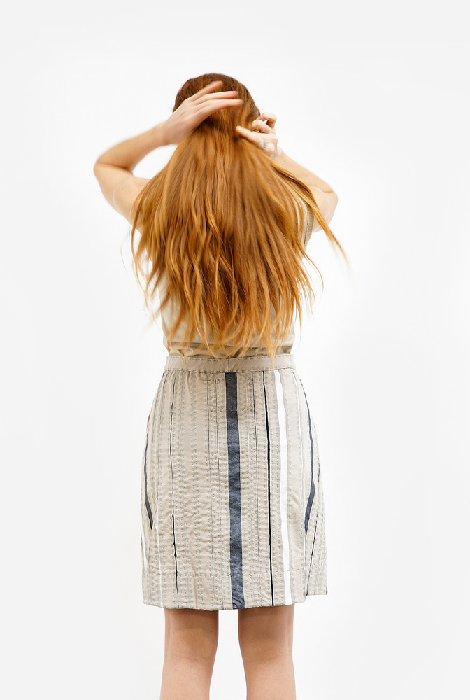 Alabama chanin emily stripe skirt5