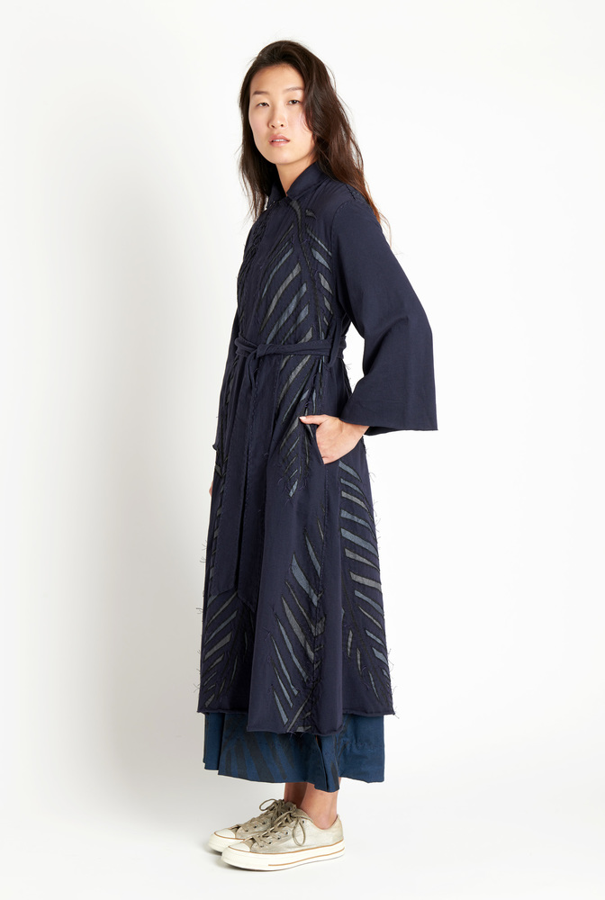 Alabama chanin palm polo coat2