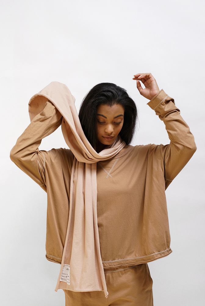 Alabama chanin organic cotton scarf 3