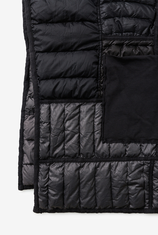 Alabama chanin patagonia collaboration reclaimed down wrap accessory 5