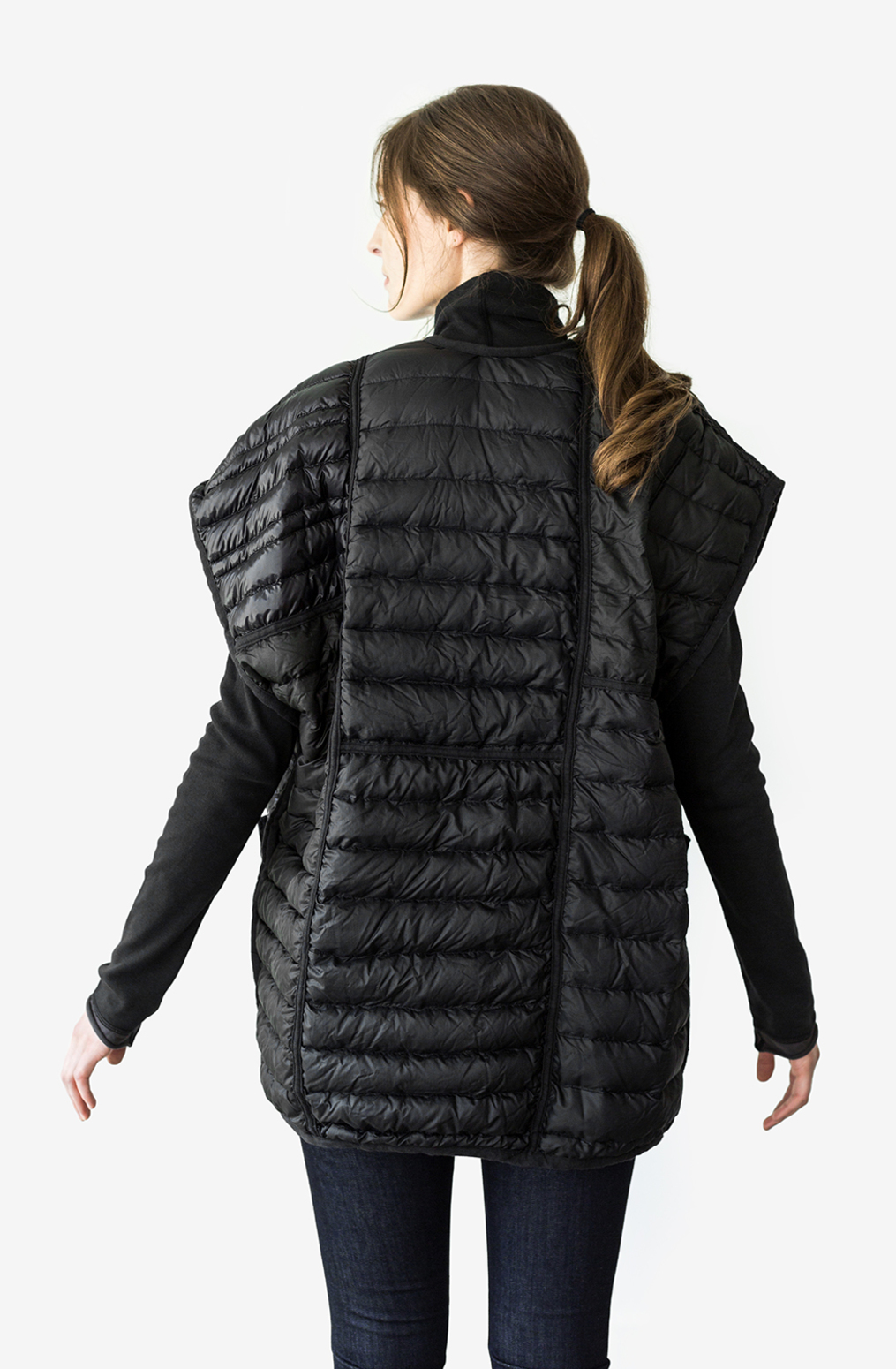 Alabama chanin patagonia collaboration reclaimed down vest accessory 2