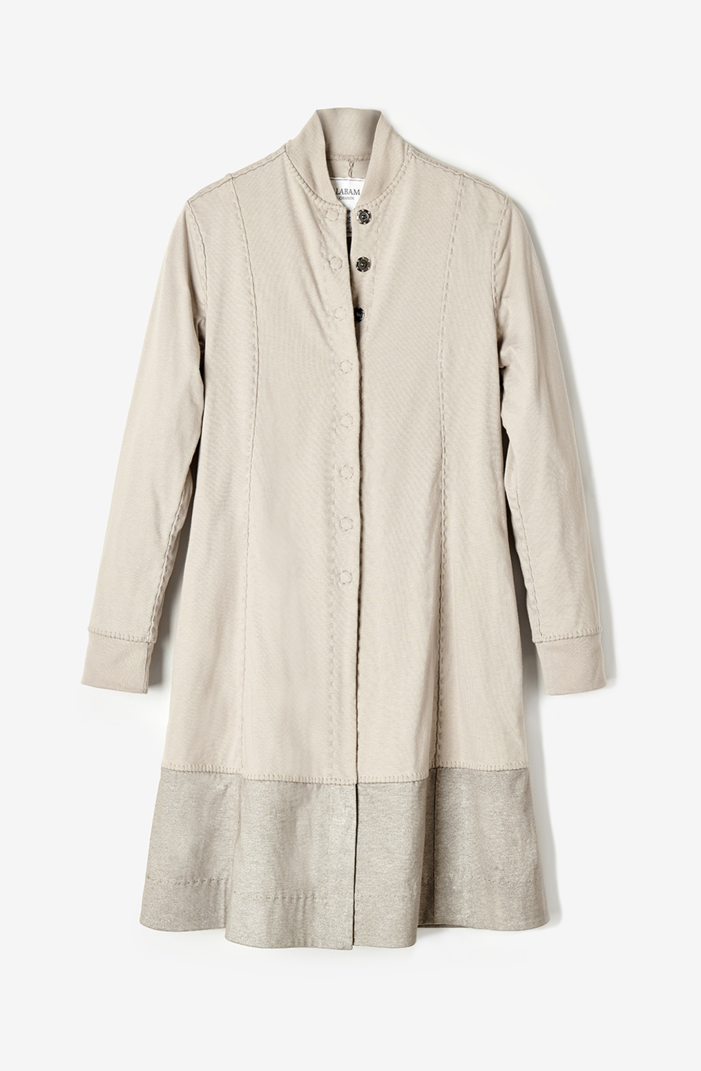 Alabama chanin womens cotton panel coat natalies coat 2