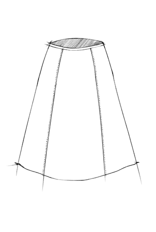 The school of making full wrap skirt pattern 2