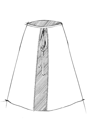 The school of making full wrap skirt pattern 3